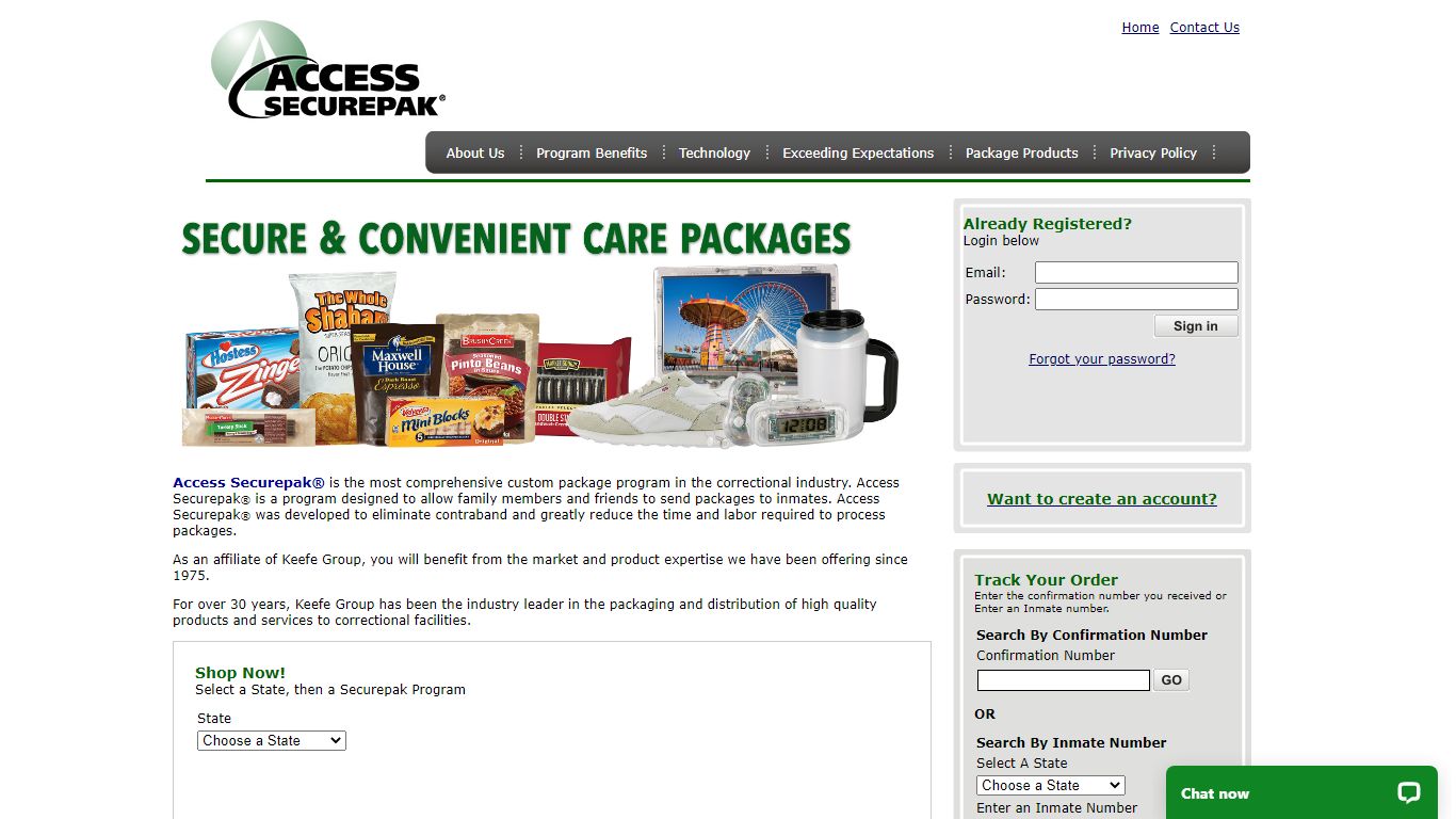 Access Securepak - LA County Package Program - Welcome